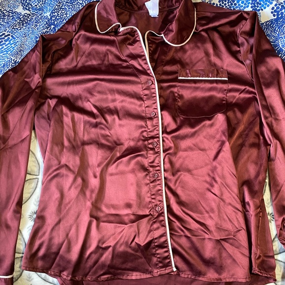 silk pj set - Picture 3 of 5